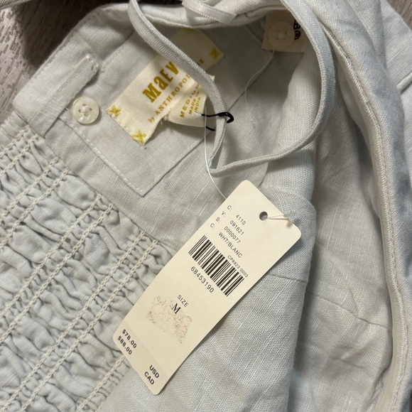 Maeve Soft Gray Strapless Crop Top - Picture 6 of 7